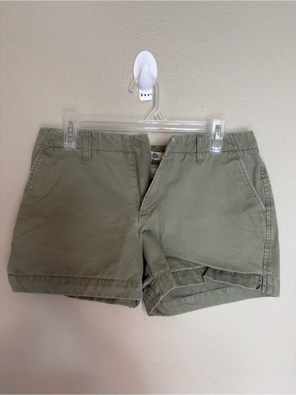 Old Navy Olive Green Cotton Bermuda Shorts